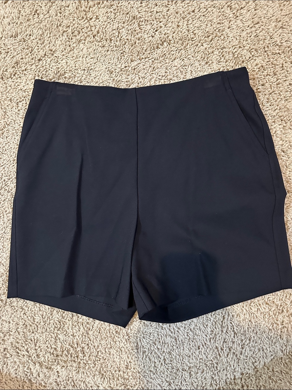 Rachel Zoe Black High-Waist Tailored Shorts